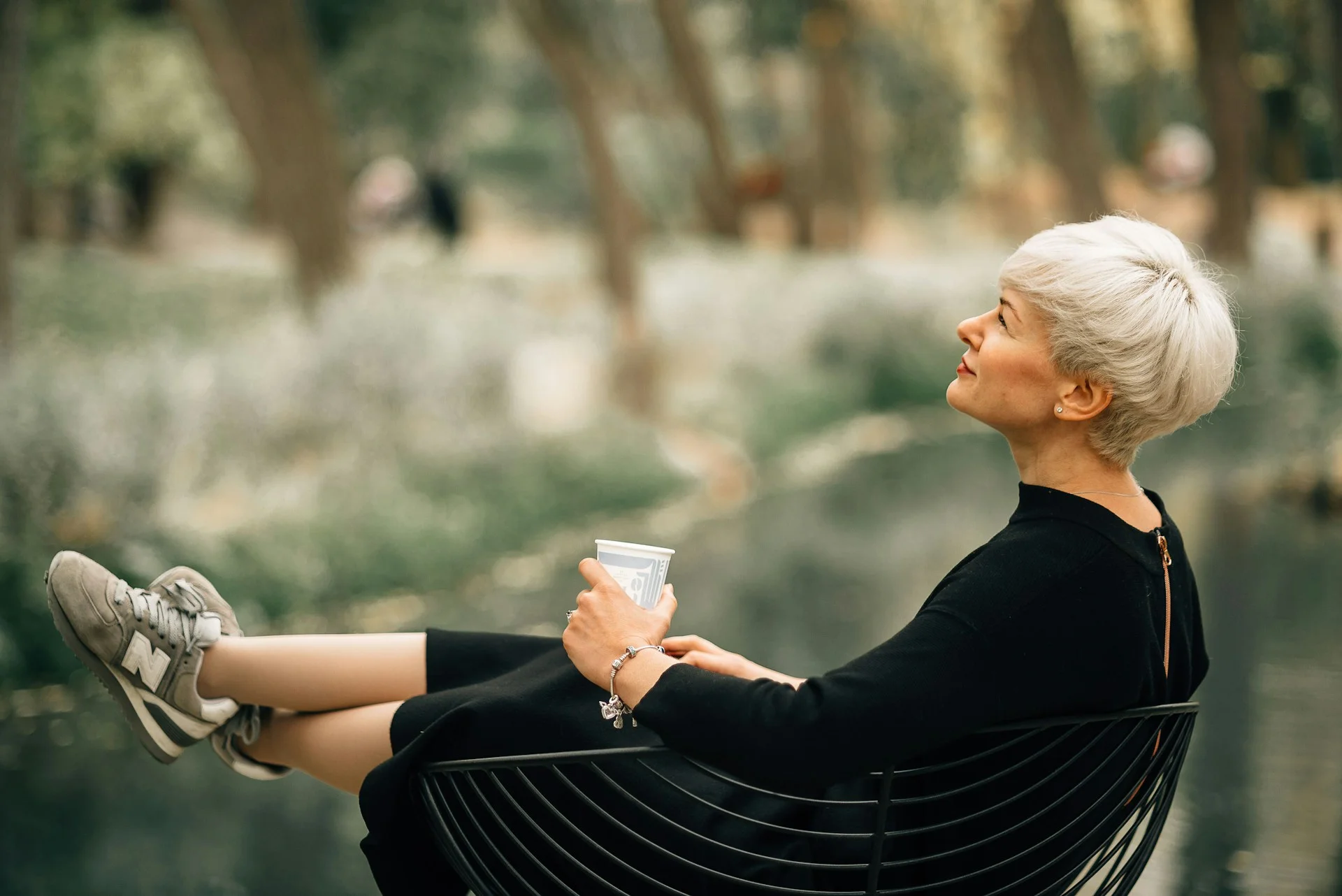 woman laying on a chair, relax healthy woman