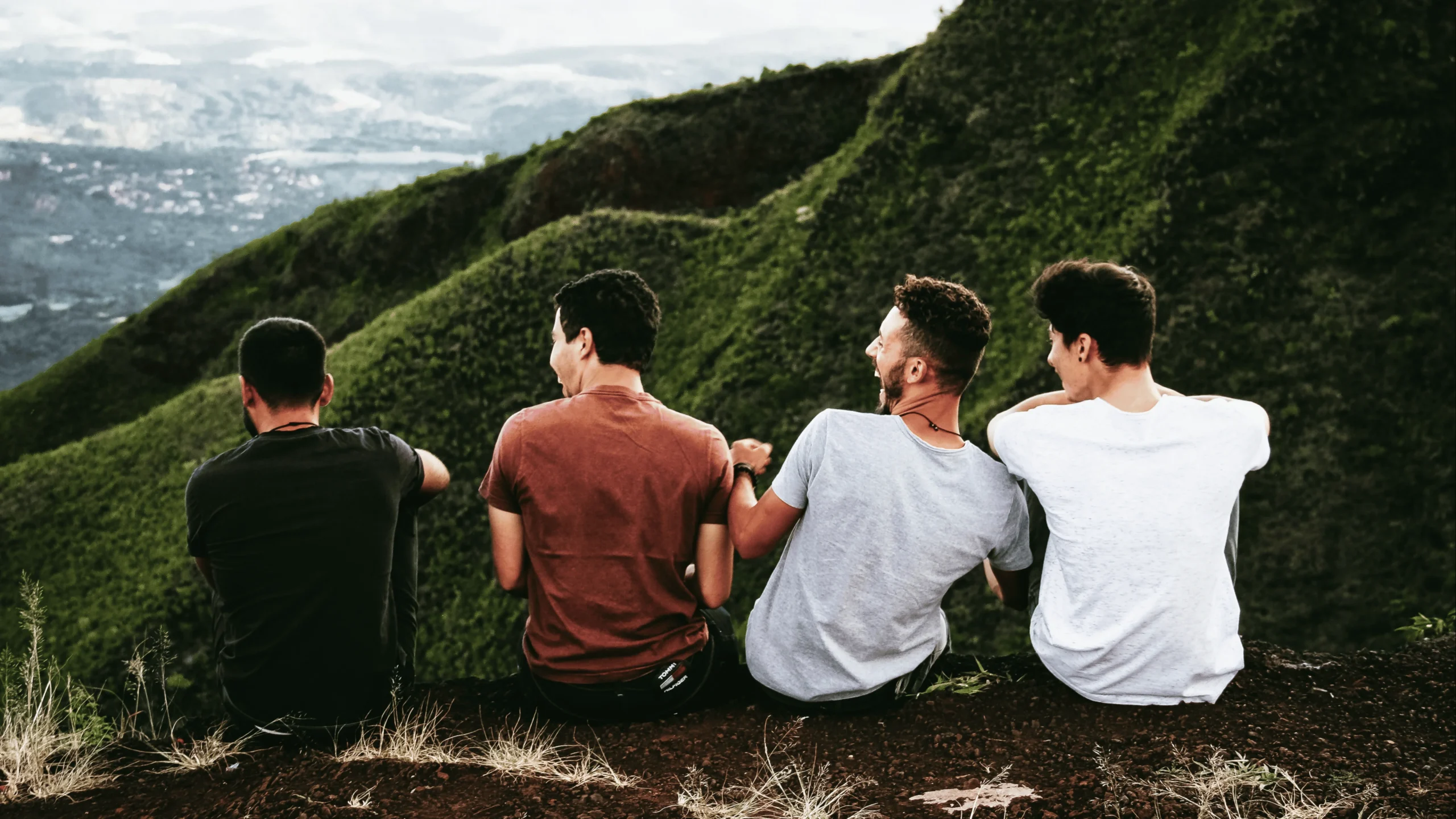 group of friend laughing